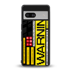 warning back phone cover | glass case for Google Pixel 7