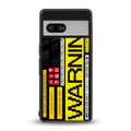 warning back phone cover | glass case for Google Pixel 7A