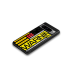 warning back phone cover | glass case for google pixel 8 pro