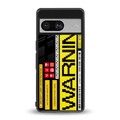 warning back phone cover | glass case for Google Pixel 8