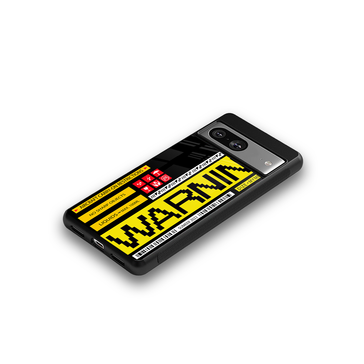 warning back phone cover | glass case for Google Pixel 8