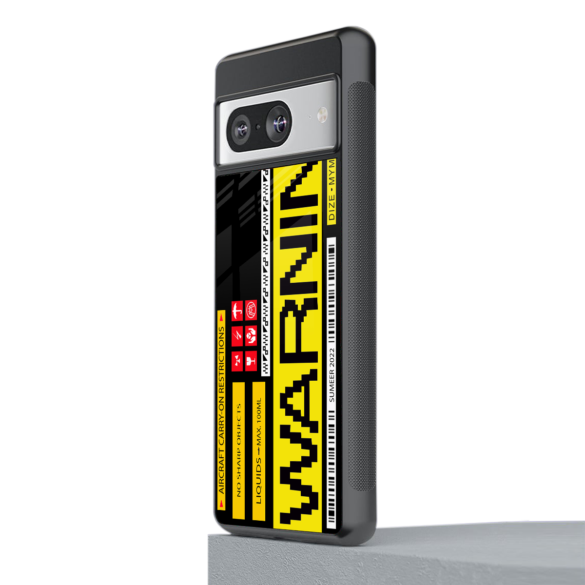 warning back phone cover | glass case for Google Pixel 8