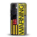 warning back phone cover | glass case for samsung galaxy s24 plus