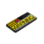 warning back phone cover | glass case for samsung galaxy s25