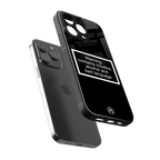 warning sign black edition back phone cover | glass case for iphone 13 pro max