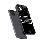 warning sign black edition back phone cover | glass case for iphone 14 plus