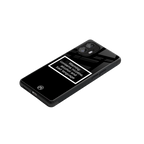 warning sign black edition back phone cover | glass case for nothing phone 2