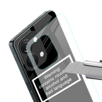 warning sign black edition back phone cover | glass case for oneplus nord 3