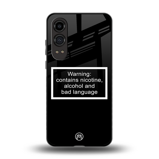 warning sign black edition back phone cover | glass case for oneplus nord ce 4 lite