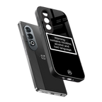 warning sign black edition back phone cover | glass case for oneplus nord ce 4