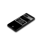 warning sign black edition back phone cover | glass case for Google Pixel 7
