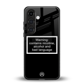 warning sign black edition back phone cover | glass case for samsung galaxy s24 fe