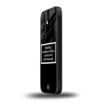 warning sign black edition back phone cover | glass case for samsung galaxy s25