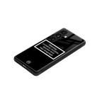 warning sign black edition back phone cover | glass case for samsung galaxy s25 plus