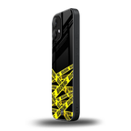 warning tape back phone cover | glass case for nothing phone 2