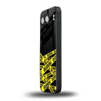 warning tape back phone cover | glass case for oneplus nord 4