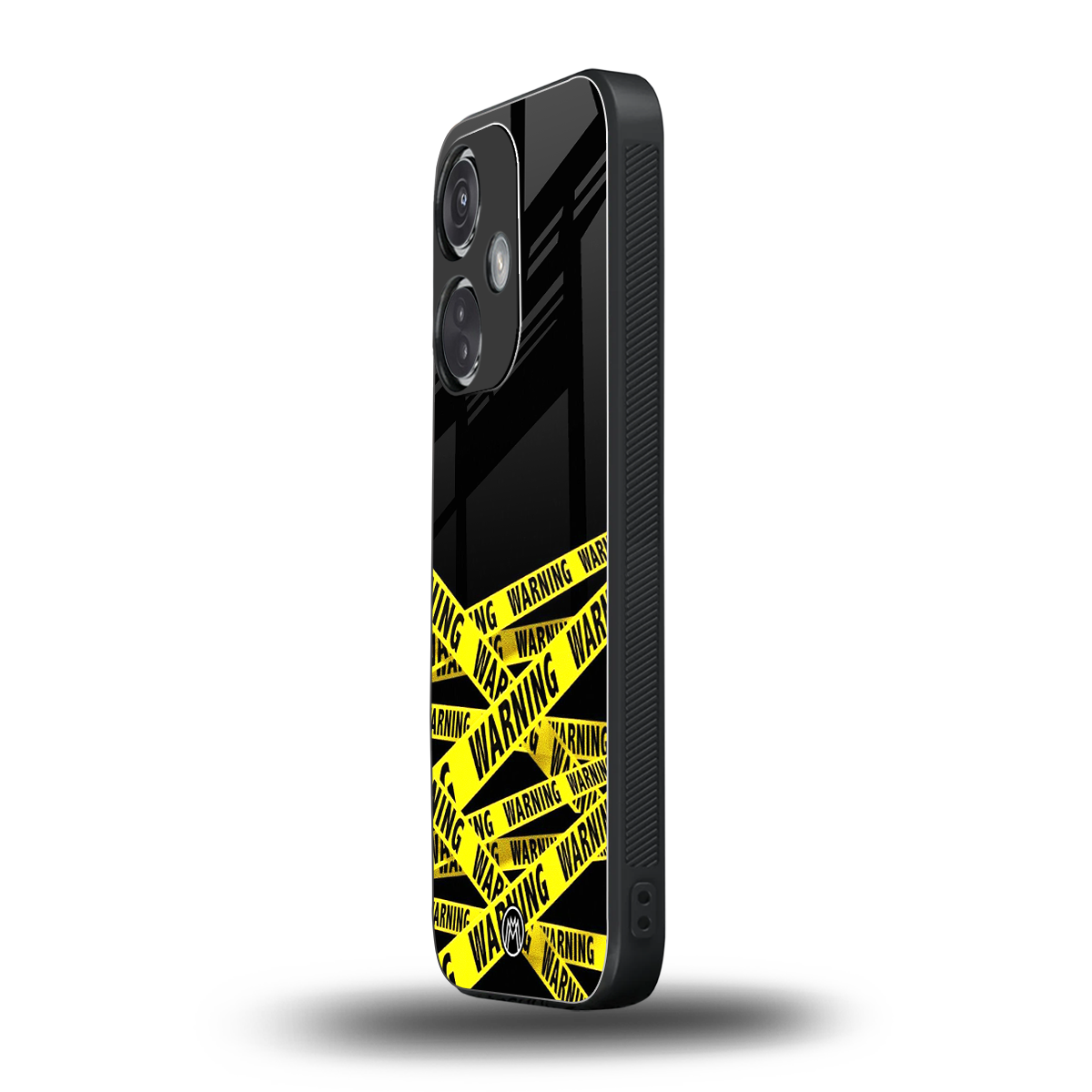 warning tape back phone cover | glass case for oneplus nord ce 3