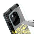 warning tape back phone cover | glass case for oneplus nord ce 3