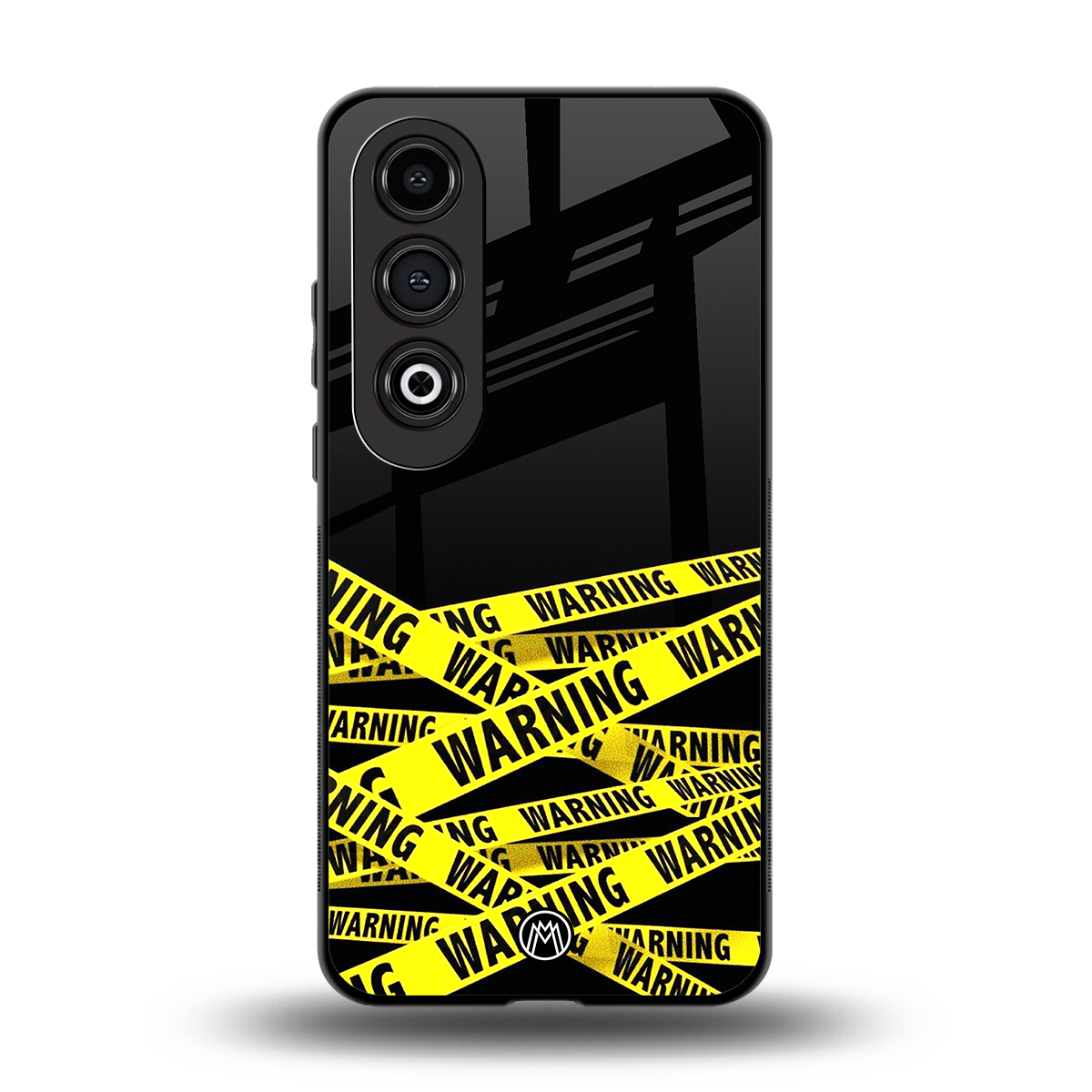 warning tape back phone cover | glass case for oneplus nord ce 4