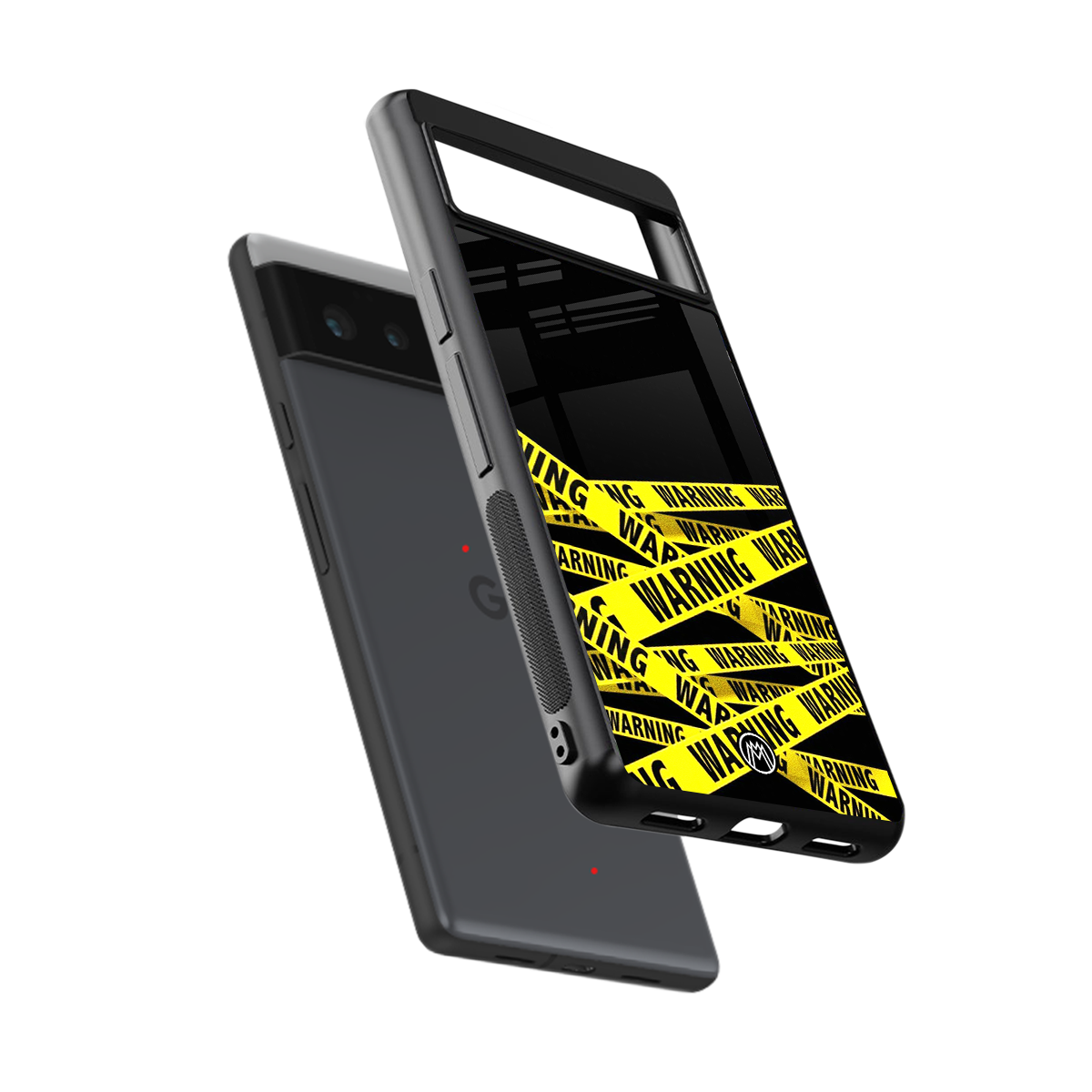 warning tape back phone cover | glass case for Google Pixel 6A