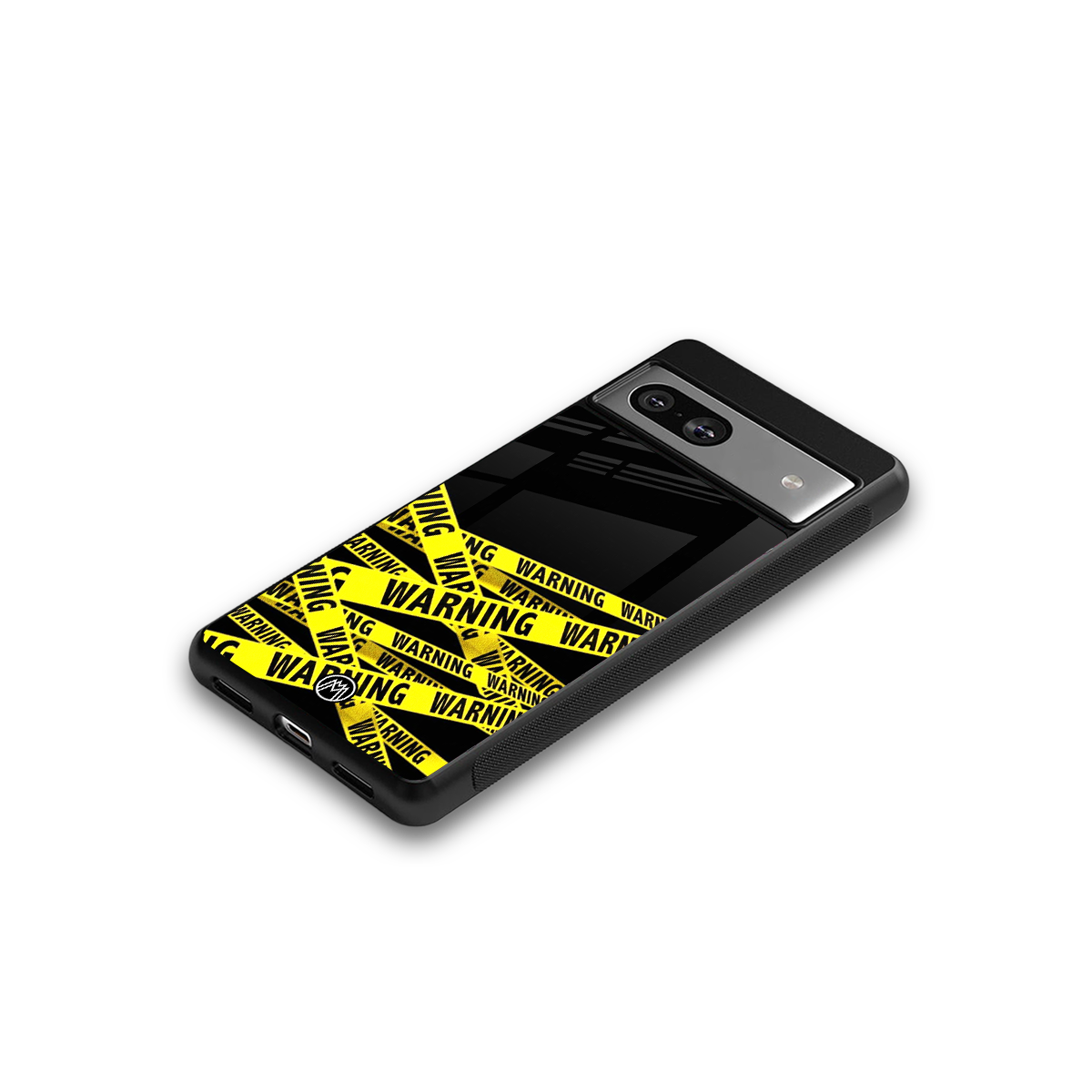 warning tape back phone cover | glass case for Google Pixel 7