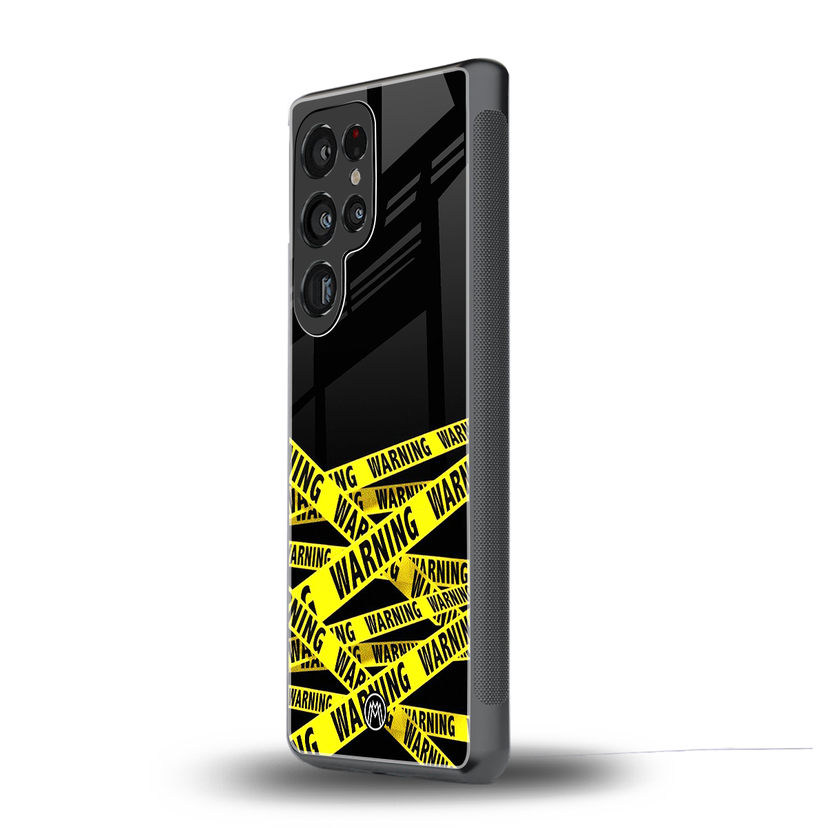 warning tape back phone cover | glass case for samsung galaxy s25 ultra