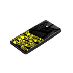 warning tape back phone cover | glass case for samsung galaxy s24 fe