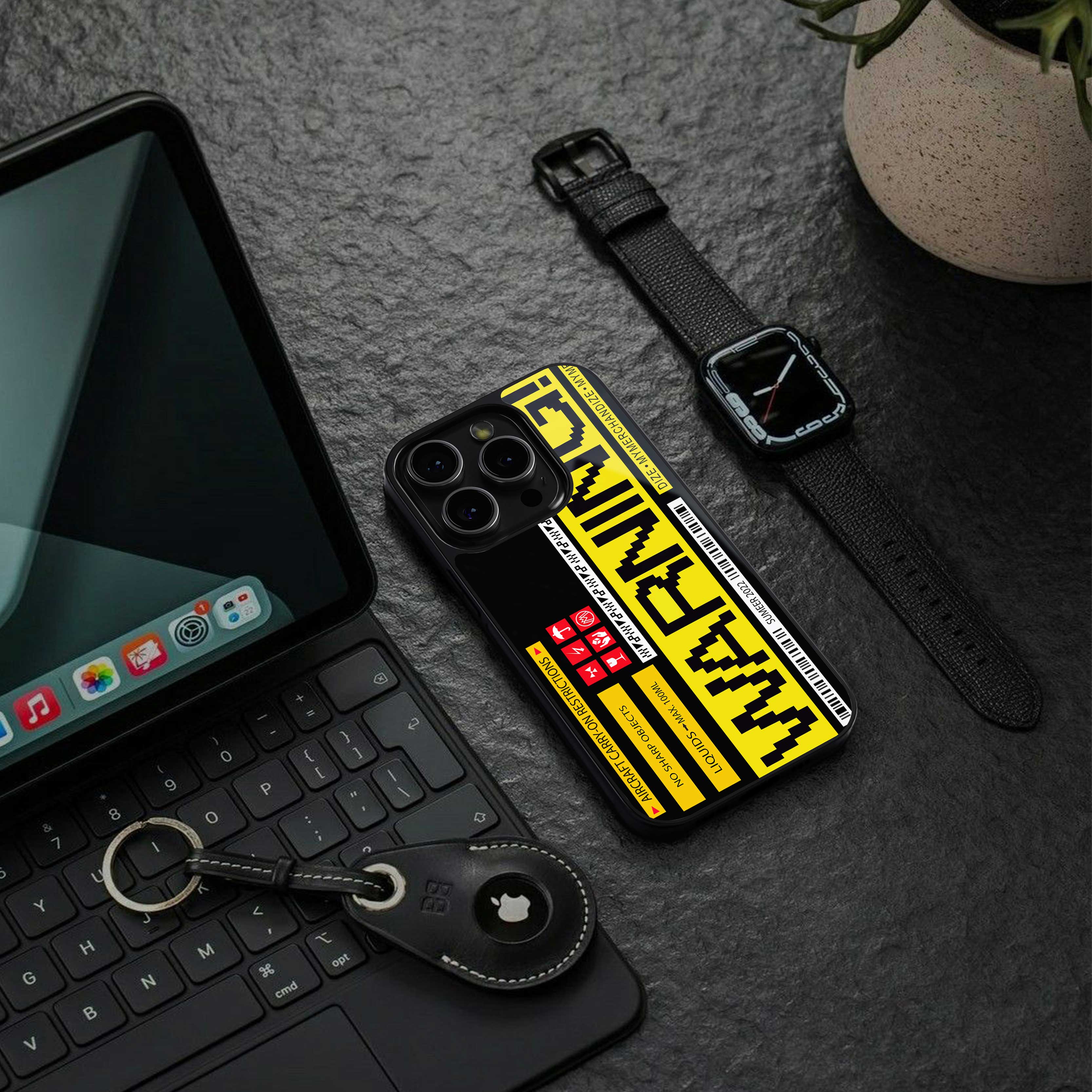 warning back phone cover | glass case for samsung galaxy s24 plus