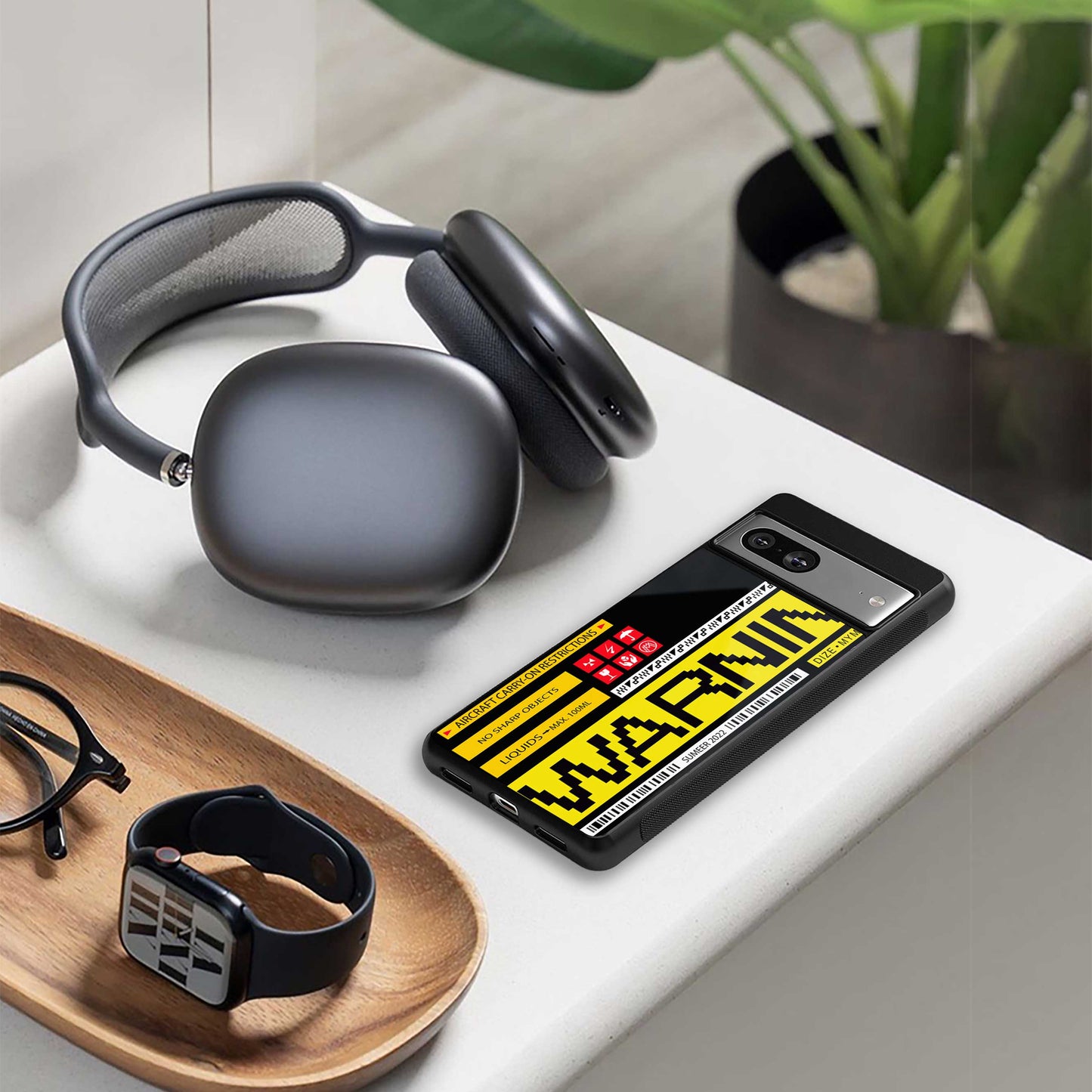 warning back phone cover | glass case for nothing phone 2