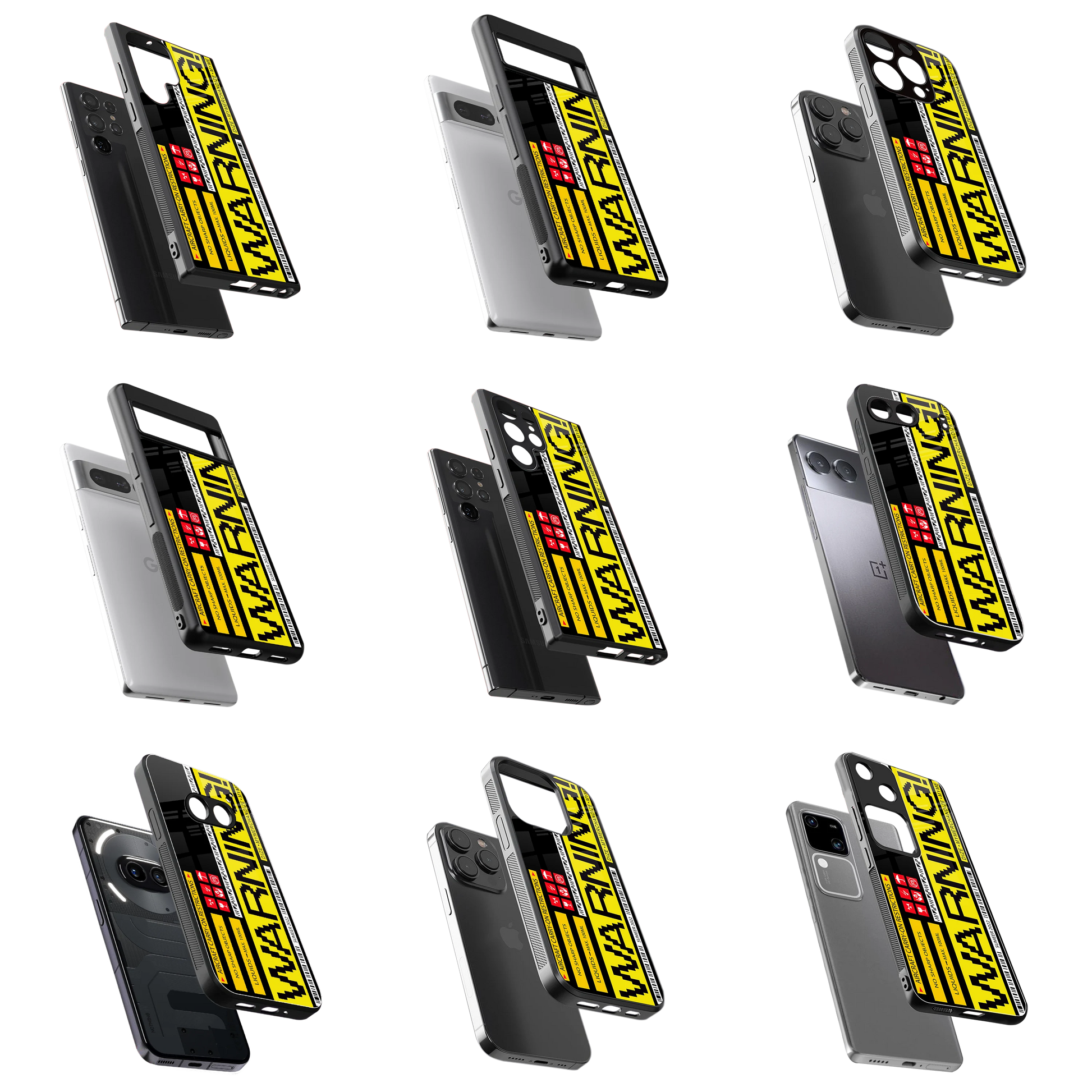Durable Glass Back Mobile Case for iPhone, Samsung, OnePlus, Google Pixel, Redmi, Vivo, Oppo