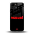 wasted back phone cover | glass case for iphone 13 mini