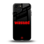 wasted back phone cover | glass case for iphone 13 mini