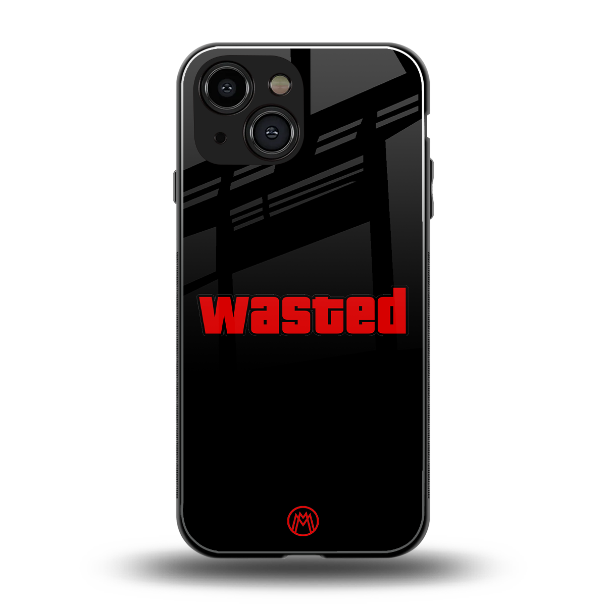 wasted back phone cover | glass case for iphone 13 mini