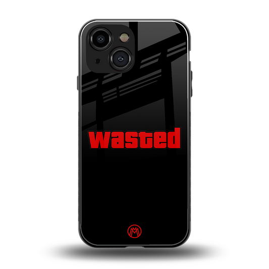 wasted back phone cover | glass case for iphone 13 mini