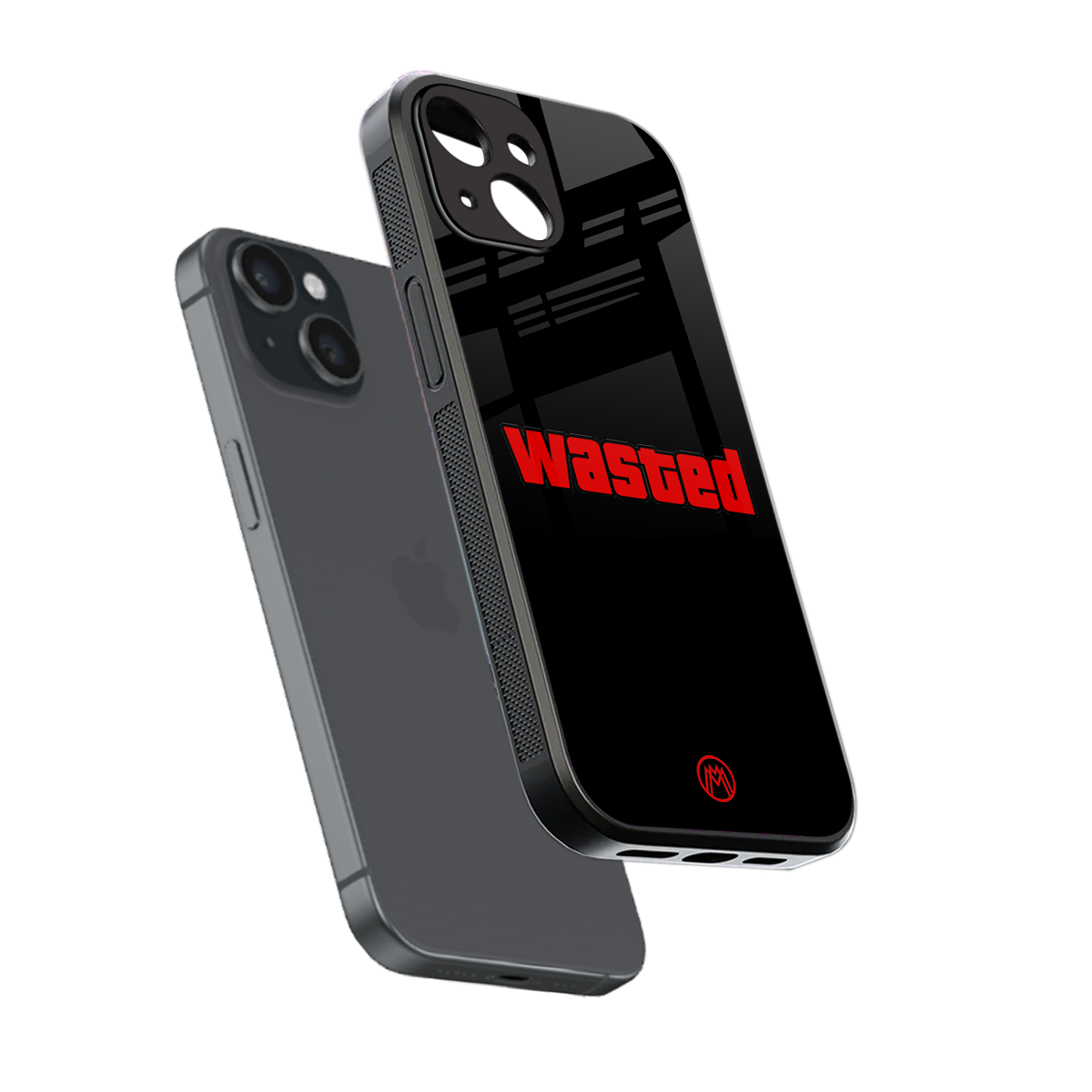 wasted back phone cover | glass case for iphone 13 mini