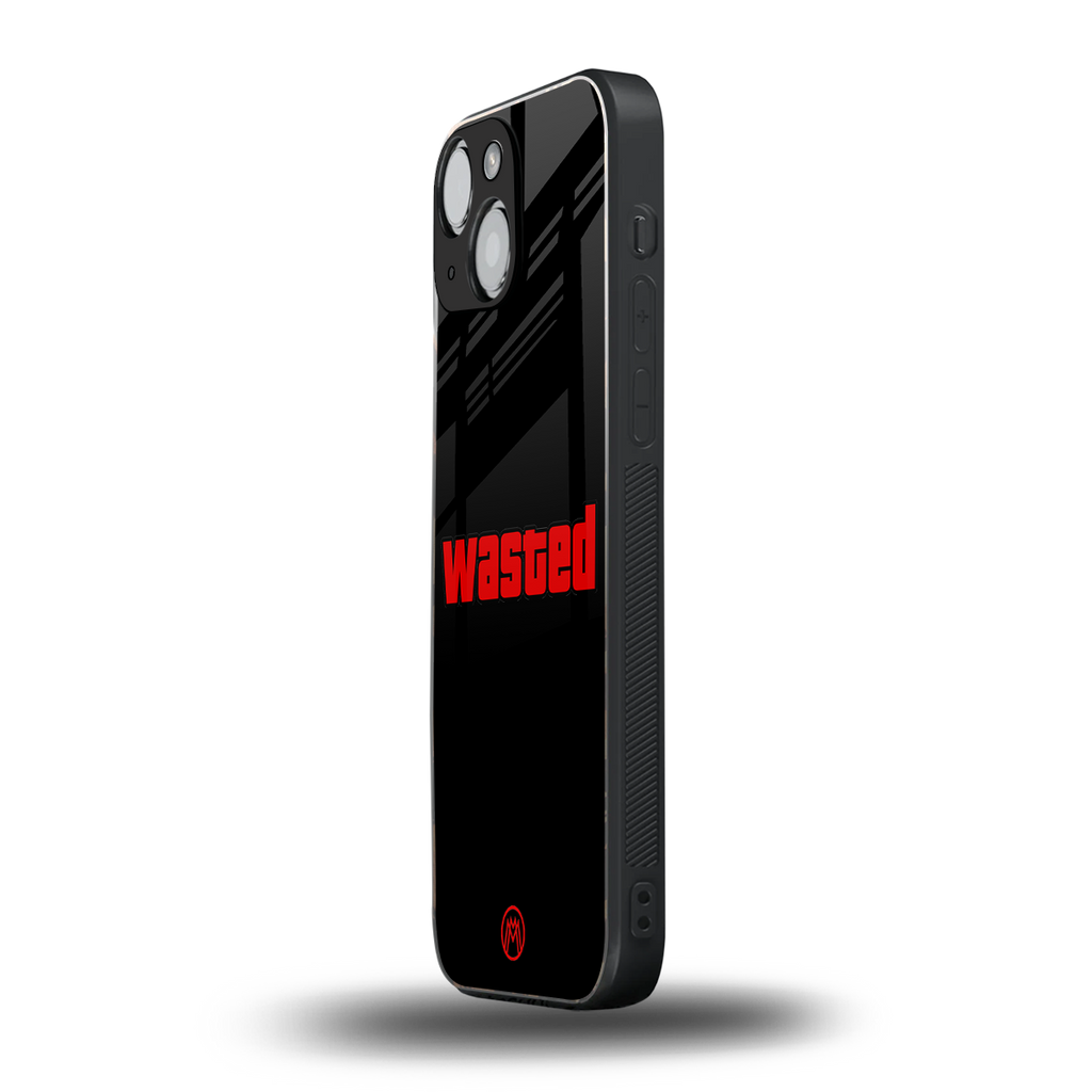 wasted back phone cover | glass case for iphone 13 mini