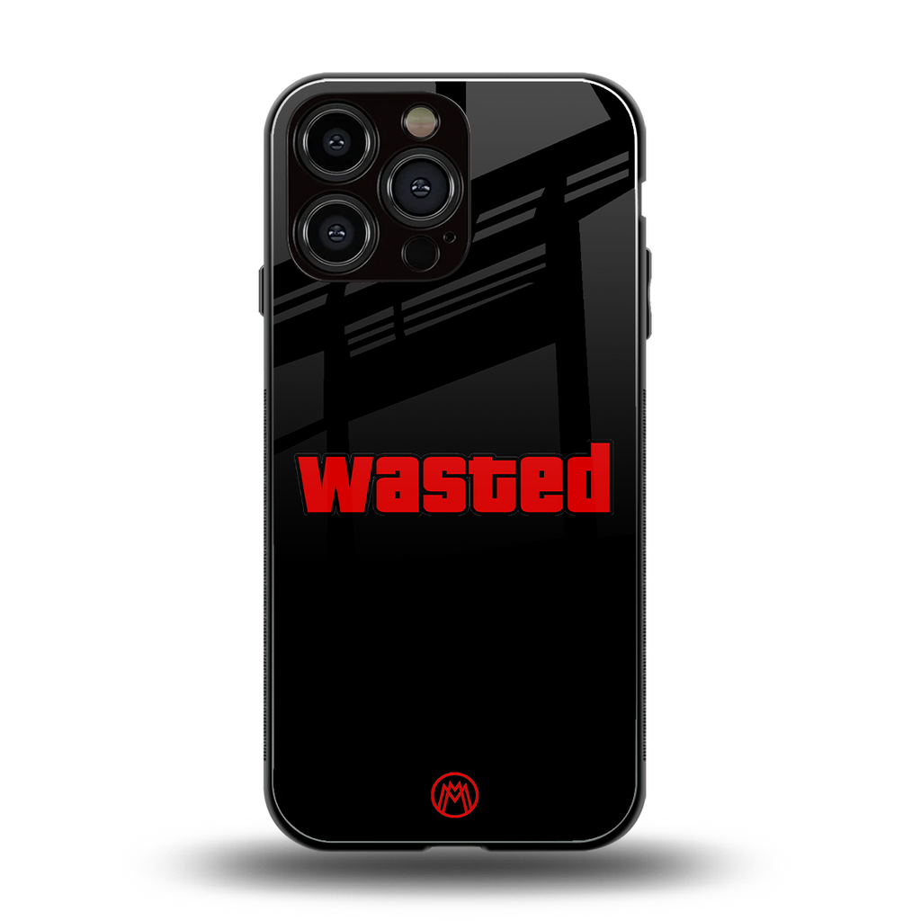 wasted back phone cover | glass case for iphone 13 pro max