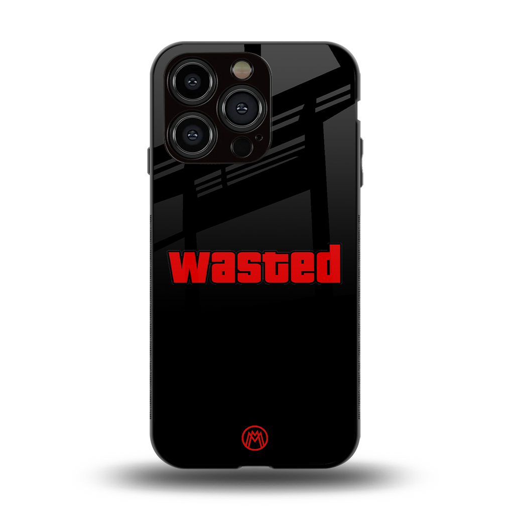 wasted back phone cover | glass case for iphone 13 pro