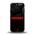 wasted back phone cover | glass case for iphone 13 pro