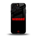 wasted back phone cover | glass case for iphone 13 pro