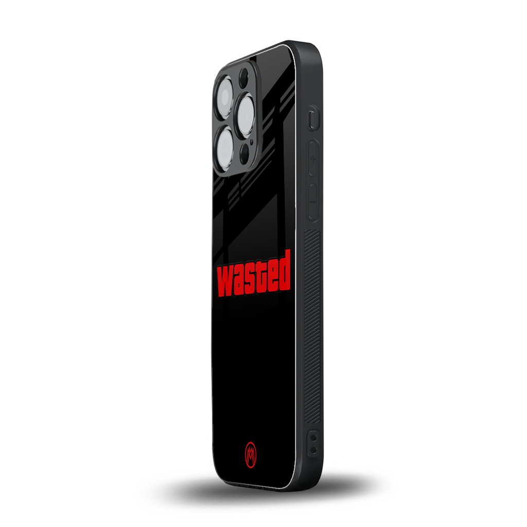 wasted back phone cover | glass case for iphone 13 pro