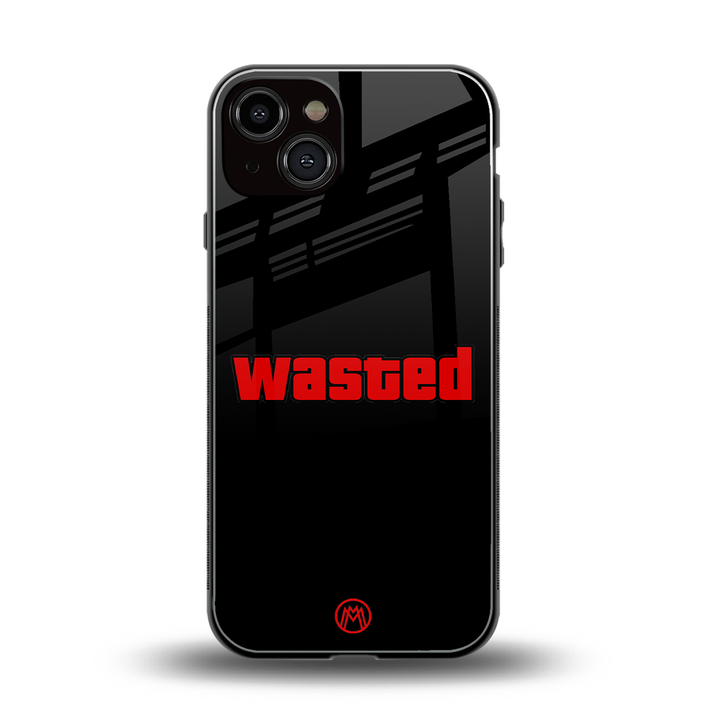 wasted back phone cover | glass case for iphone 13