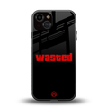 wasted back phone cover | glass case for iphone 13