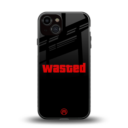 wasted back phone cover | glass case for iphone 13