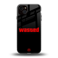 wasted back phone cover | glass case for iphone 14 plus