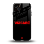 wasted back phone cover | glass case for iphone 14 plus
