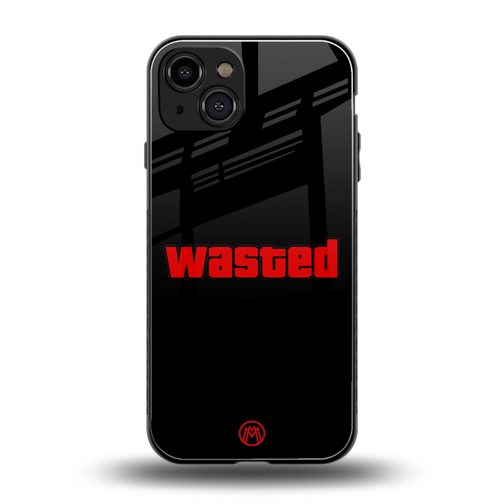 wasted back phone cover | glass case for iphone 15