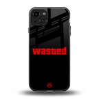 wasted back phone cover | glass case for iphone 15