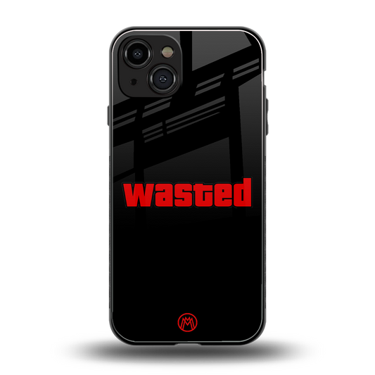 wasted back phone cover | glass case for iphone 15