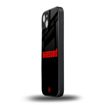 wasted back phone cover | glass case for iphone 15
